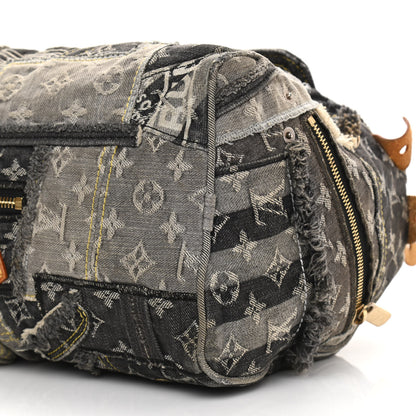 Louis Vuitton Denim Patchwork Speedy 30 Grey 9 of 13