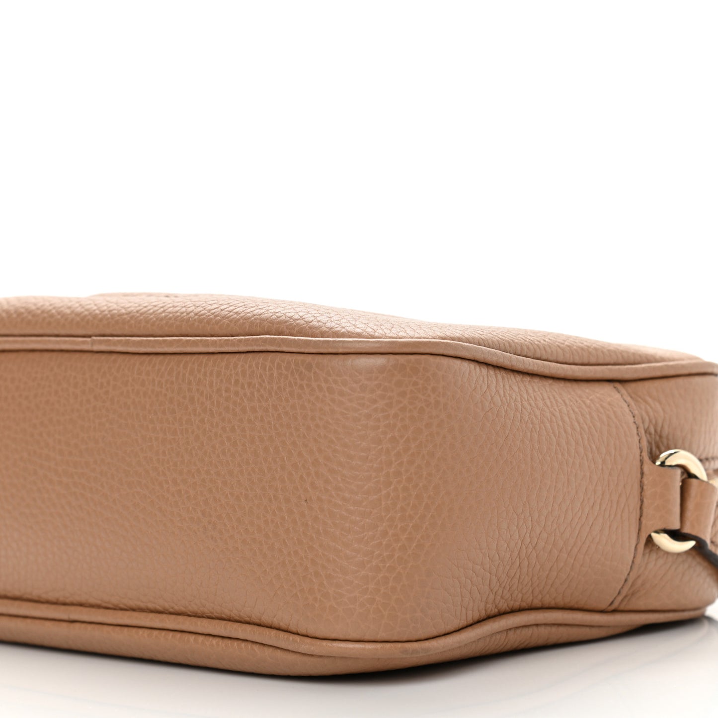 Pebbled Calfskin Small Soho Disco Bag Camelia