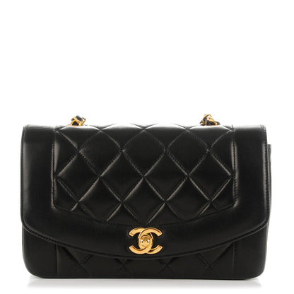 Chanel Lambskin Quilted Small Single Flap Black 1 of 9