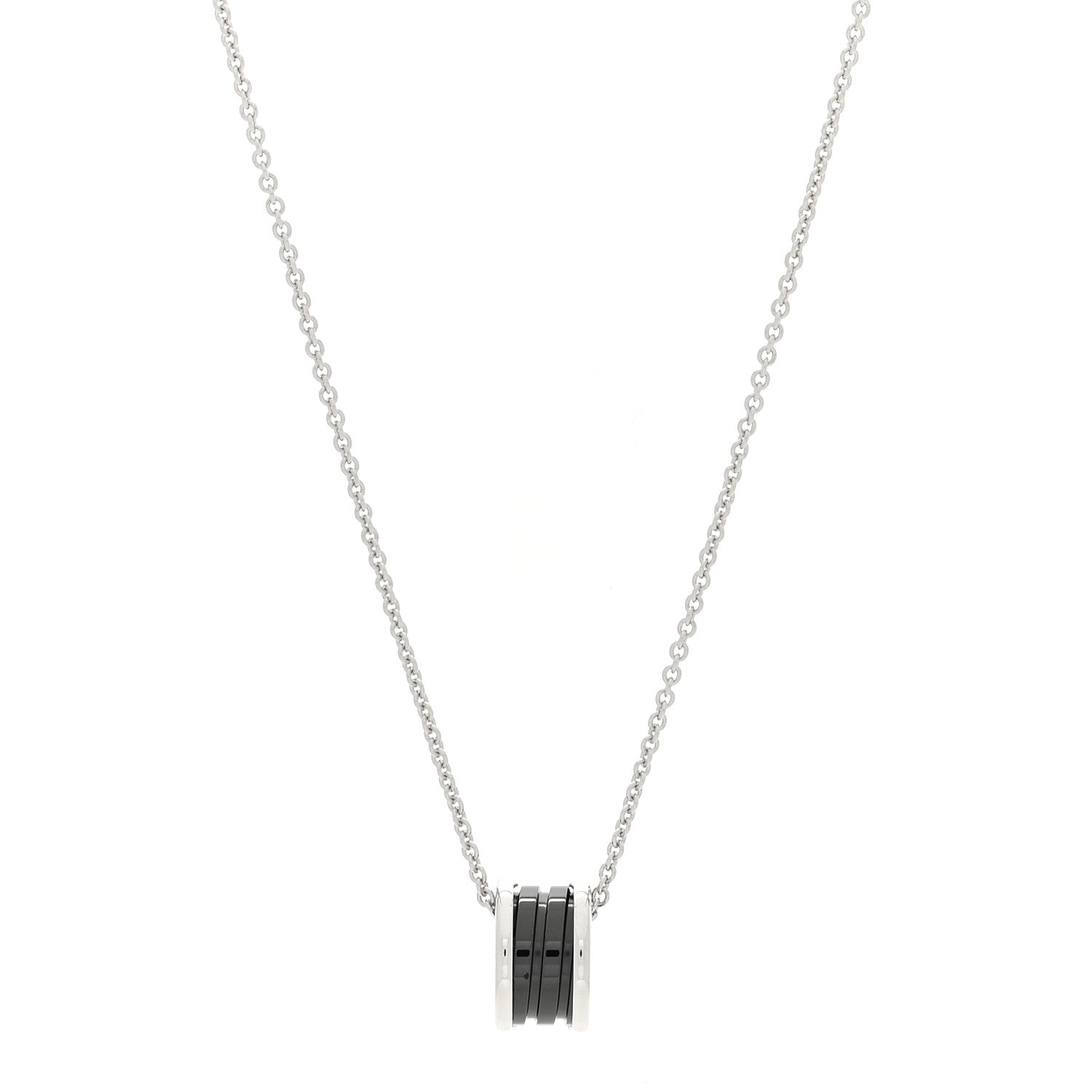 Bulgari Sterling Silver Ceramic Save The Children Pendant Necklace 1 of 6