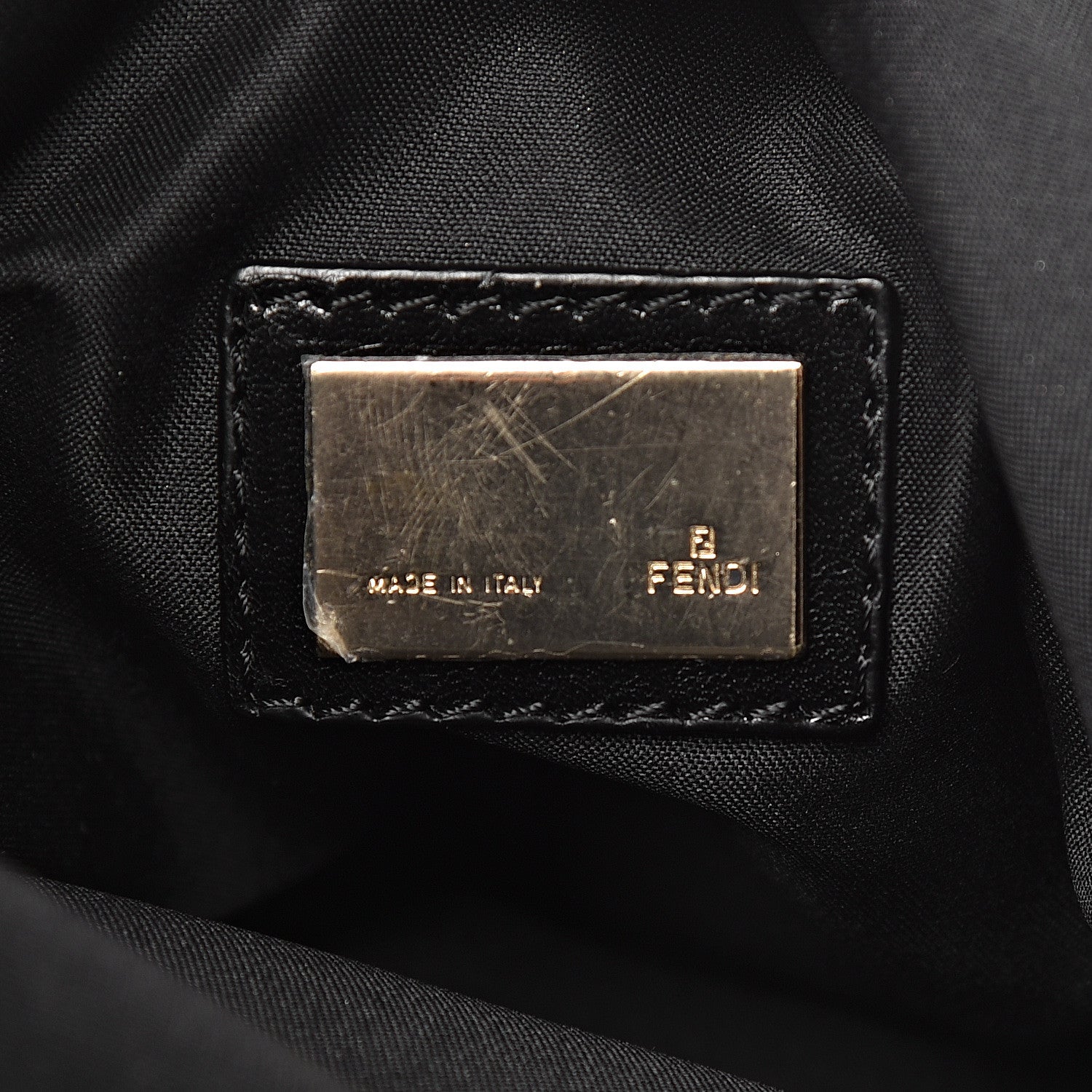 Fendi Velvet Rabbit Fur Spy Black 6 of 10