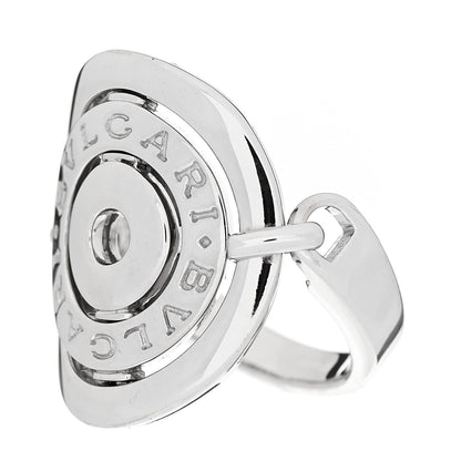 Bulgari 18K White Gold Astrale Cerchi Ring 53 6.5 3 of 7