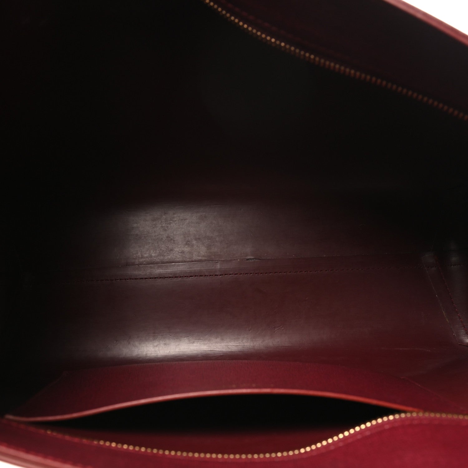 Mansur Gavriel Saffiano Small Shopping Tote Claret 5 of 10