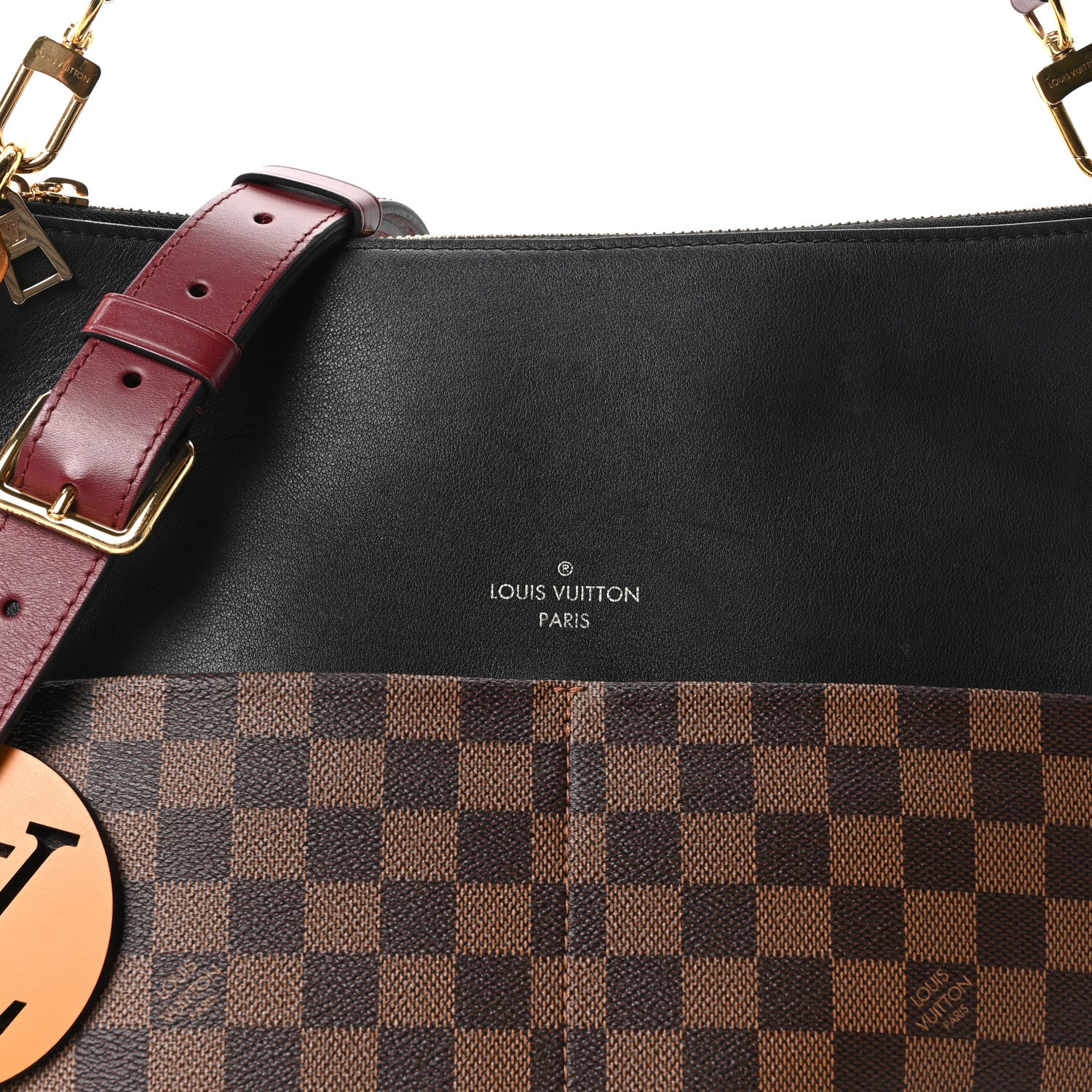 Louis Vuitton Damier Ebene Calfskin Maida Black 7 of 9