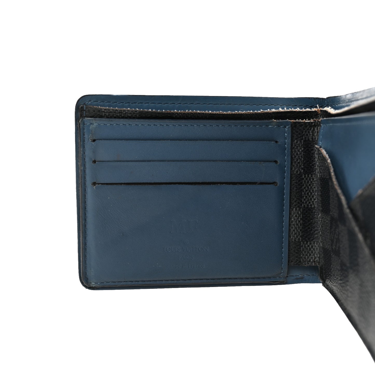 Damier Graphite Multiple Wallet Blue