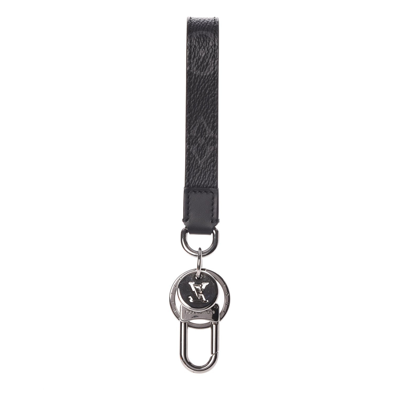 Louis Vuitton Monogram Eclipse Dragonne Bag Charm Key Holder 1 of 4