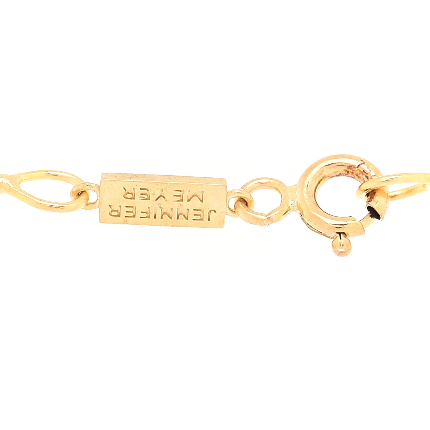 18K Yellow Gold Hammered Disc Pendant Necklace