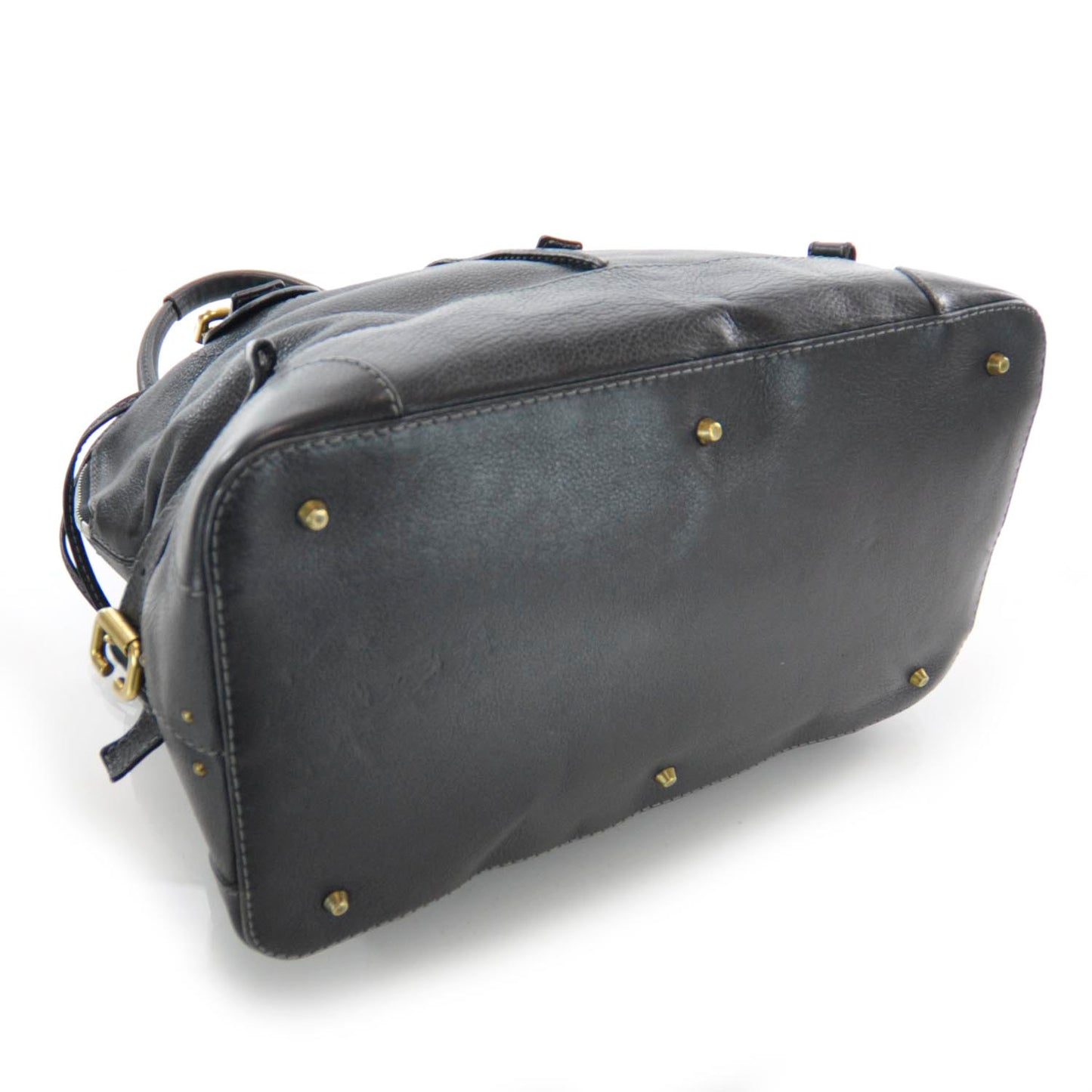 Leather Paddington Tote Black