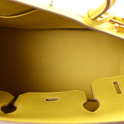Hermes Epsom Birkin 30 Lime 9 of 21