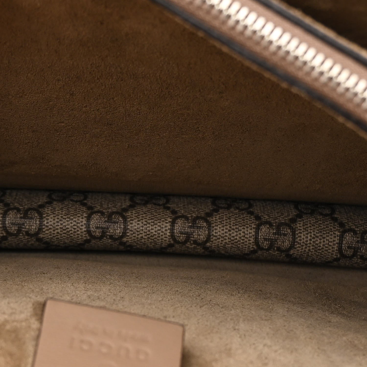 Gucci GG Supreme Monogram Medium Dionysus Shoulder Bag Taupe 6 of 11