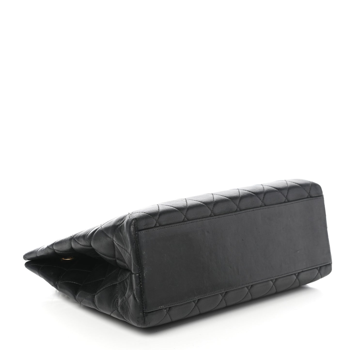 Lambskin Quilted Tote Black