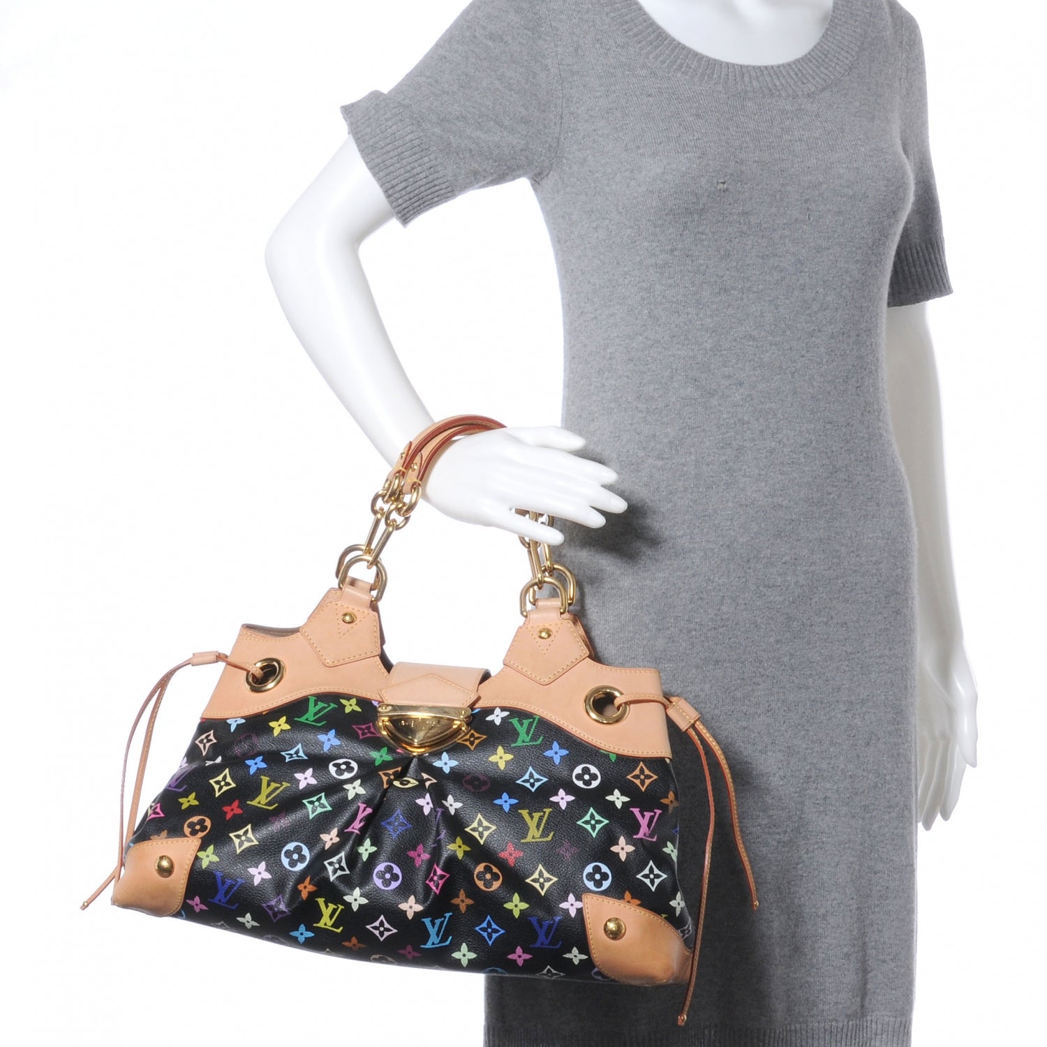 Louis Vuitton Monogram Multicolor Ursula Black 2 of 7