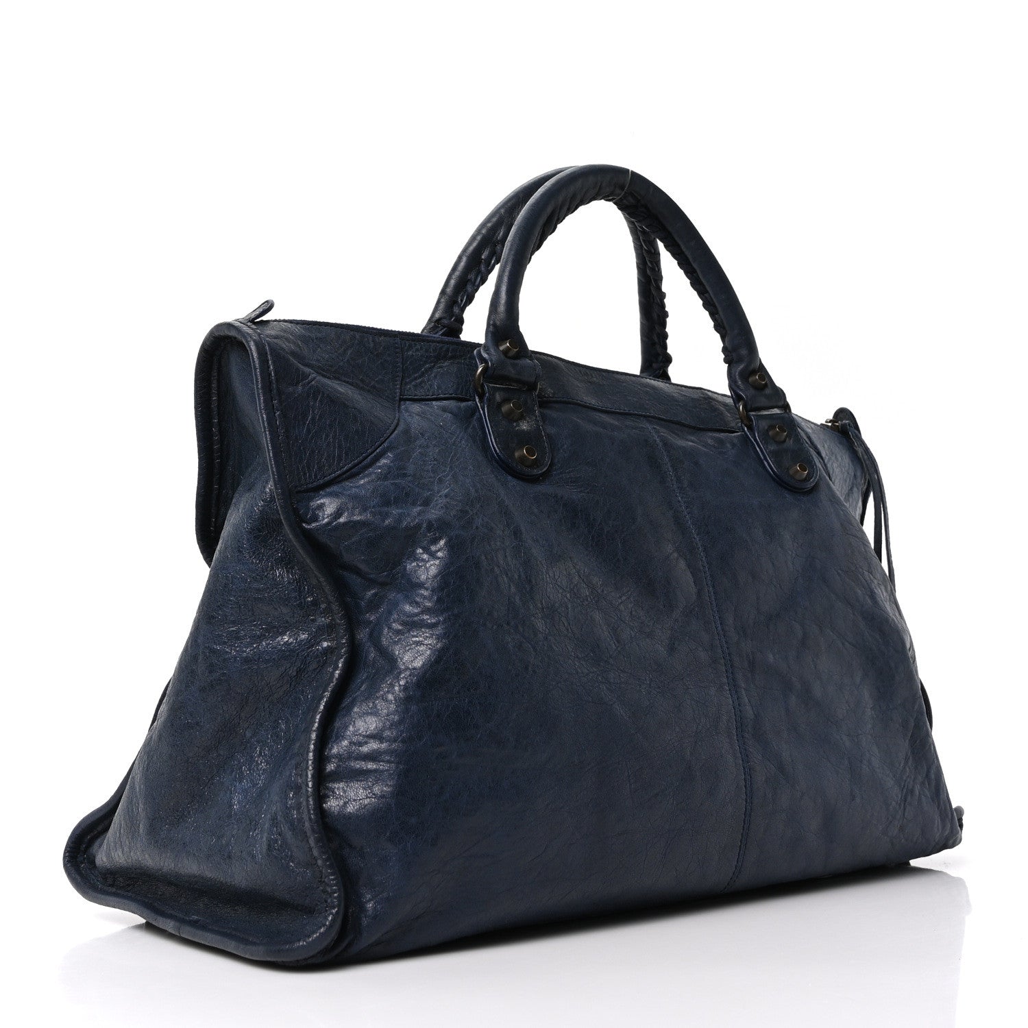 Balenciaga Agneau Classic Hardware Work Bleu Obscur 4 of 11