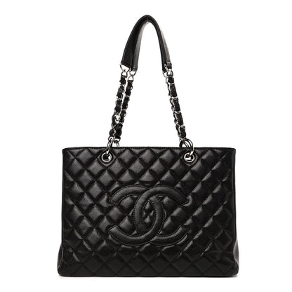 Chanel Caviar Quilted Grand Shopping Tote GST Black 1 of 4
