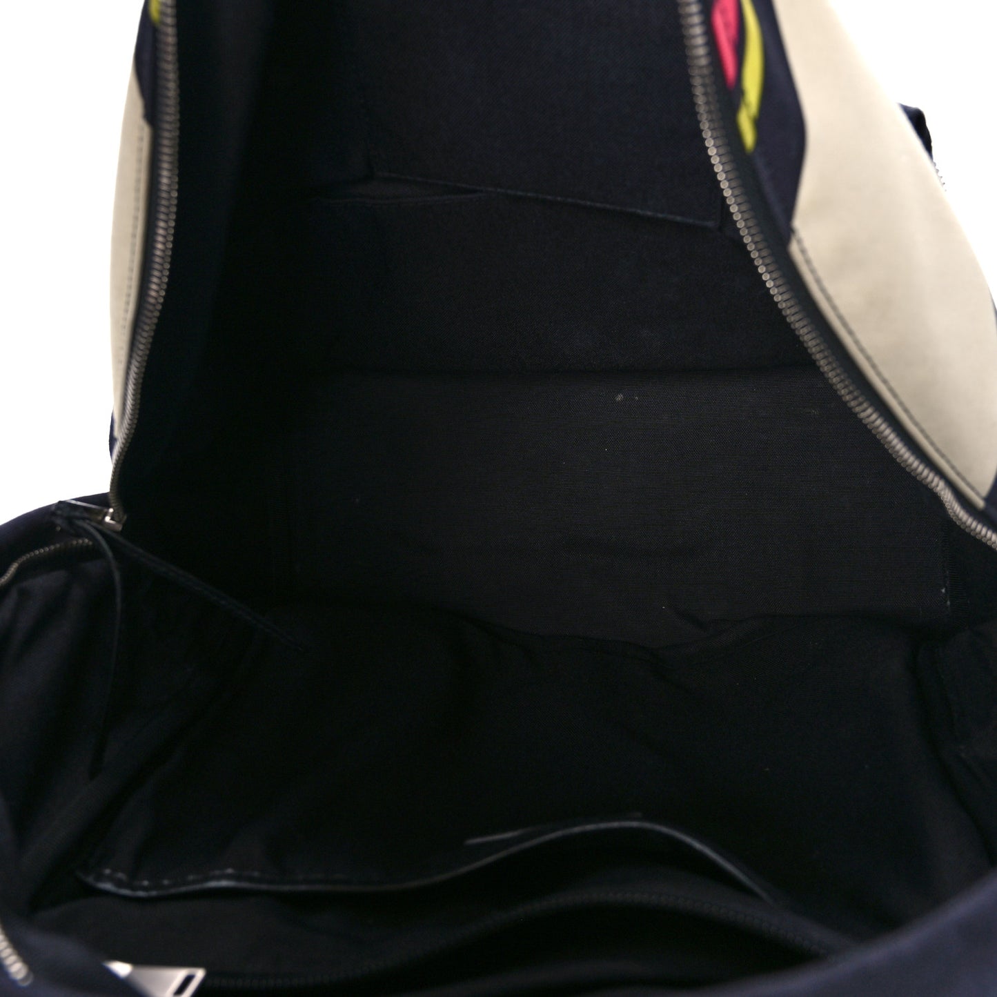 Nylon Twill Dinosaur Print City Backpack Black Multicolor