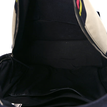 Saint Laurent Nylon Twill Dinosaur Print City Backpack Black Multicolor 5 of 9