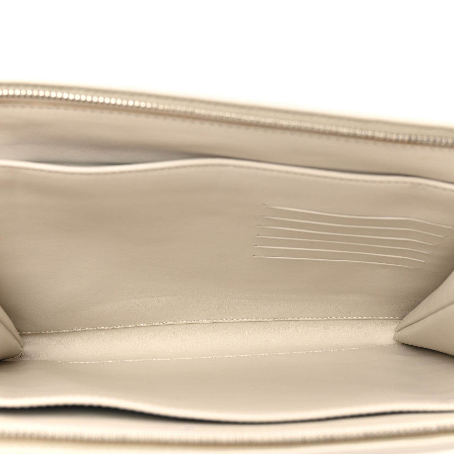 Calfskin Intrecciato Small Document Case Plaster