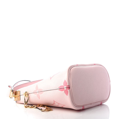 Louis Vuitton Empreinte Monogram Giant By The Pool Marshmallow Hobo PM Bouton De Rose 4 of 9