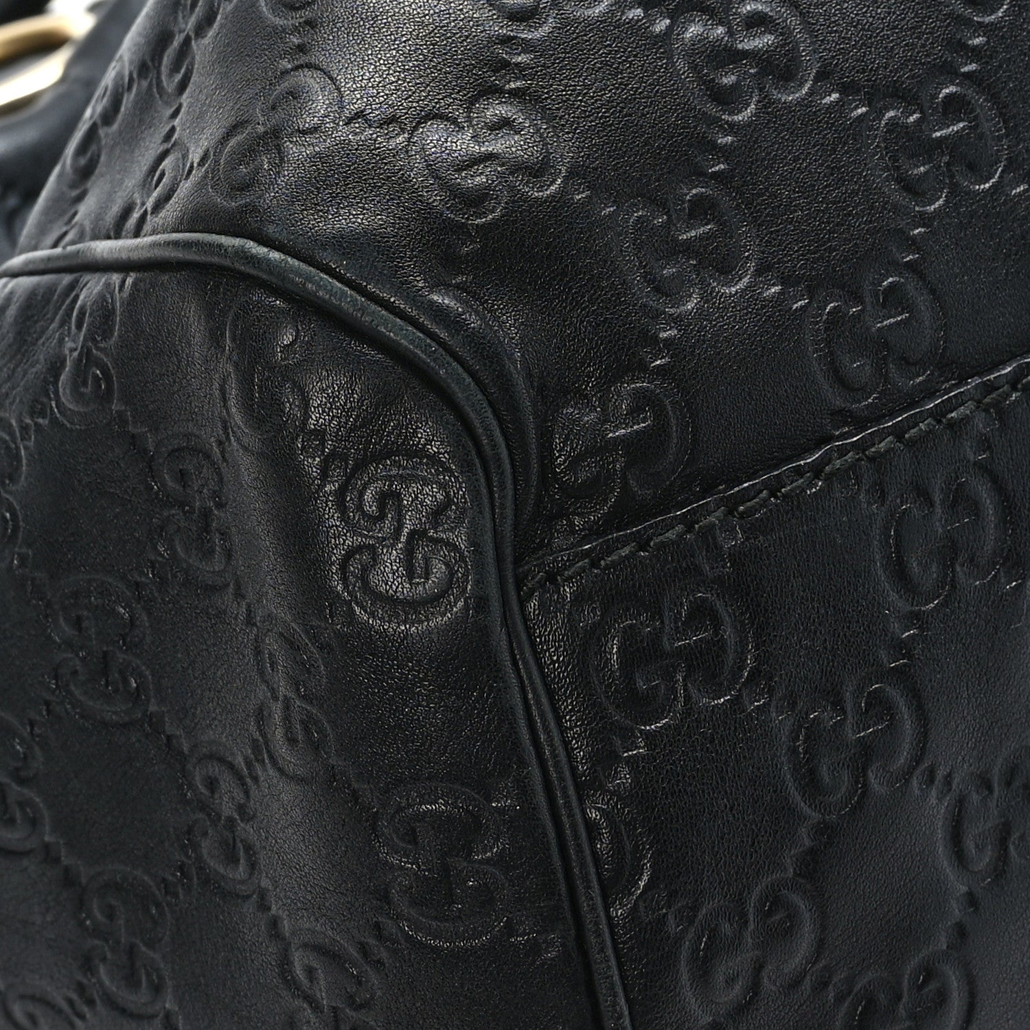 Gucci Guccissima Large Sukey Tote Black 8 of 12