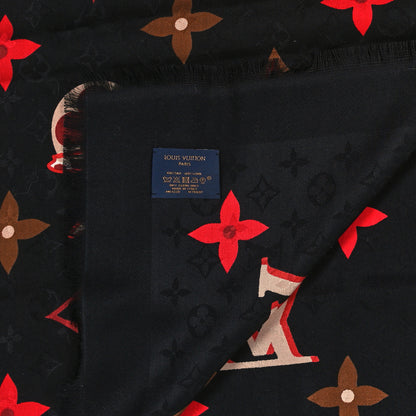 Louis Vuitton Silk Monogram Year Of The Ox Square 90 Scarf 2 of 3