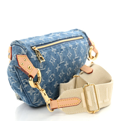 Louis Vuitton Monogram Denim High Rise Bumbag Blue 3 of 9