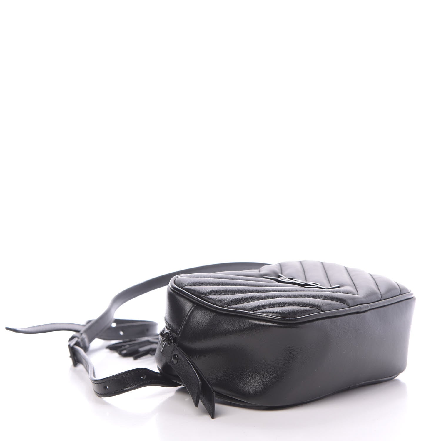 Saint Laurent Calfskin Matelasse Monogram Lou Belt Bag Black 4 of 11