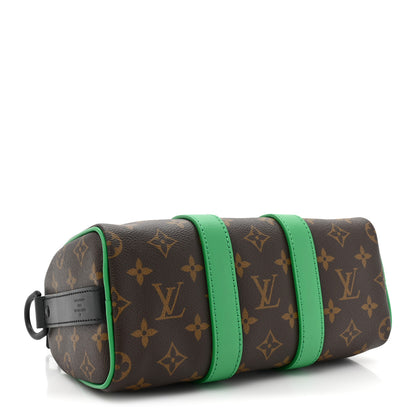 Louis Vuitton Monogram Macassar Keepall Bandouliere 25 Minty Green 4 of 9