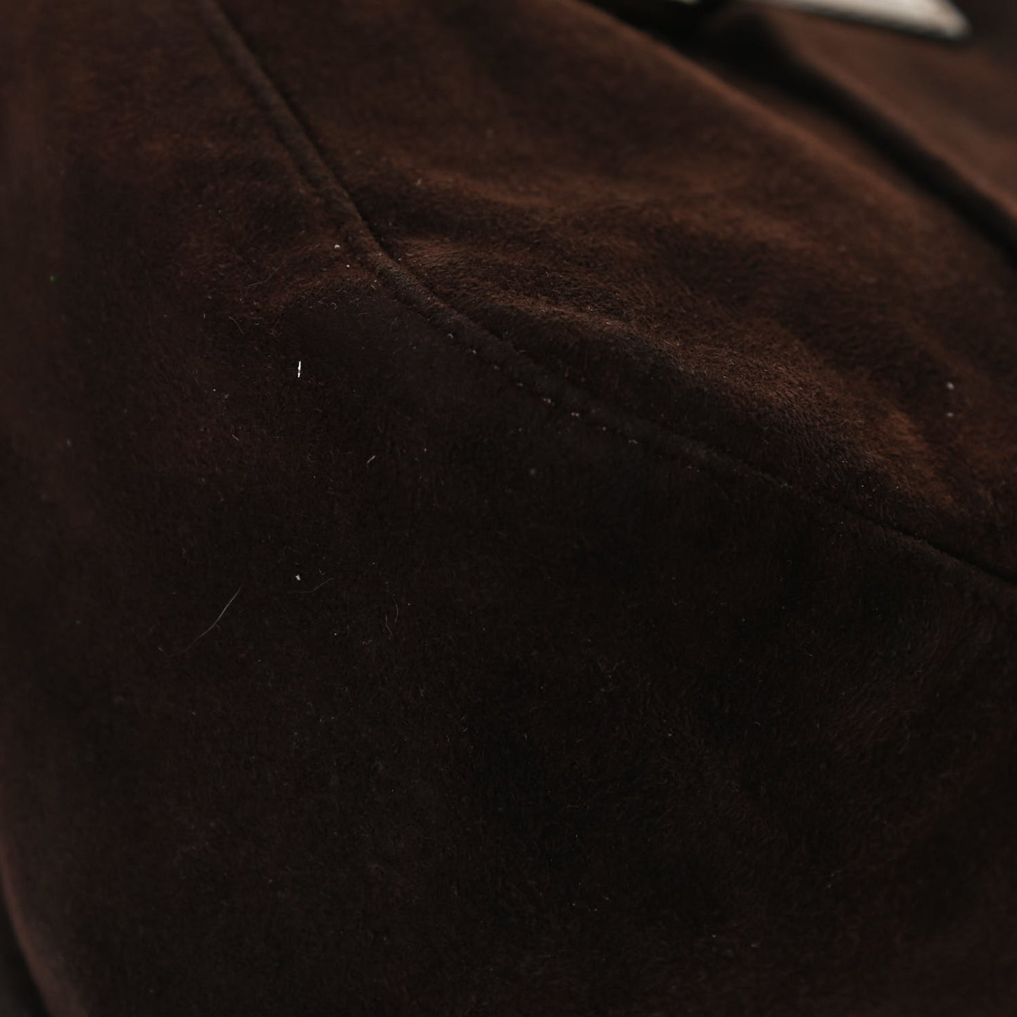 Suede Calfskin Mama Baguette Brown