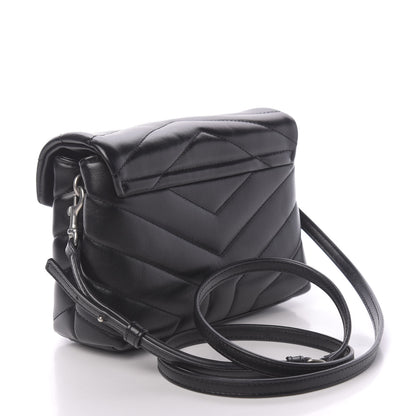 Saint Laurent Calfskin Y Quilted Monogram Toy Loulou Crossbody Bag Black 3 of 11