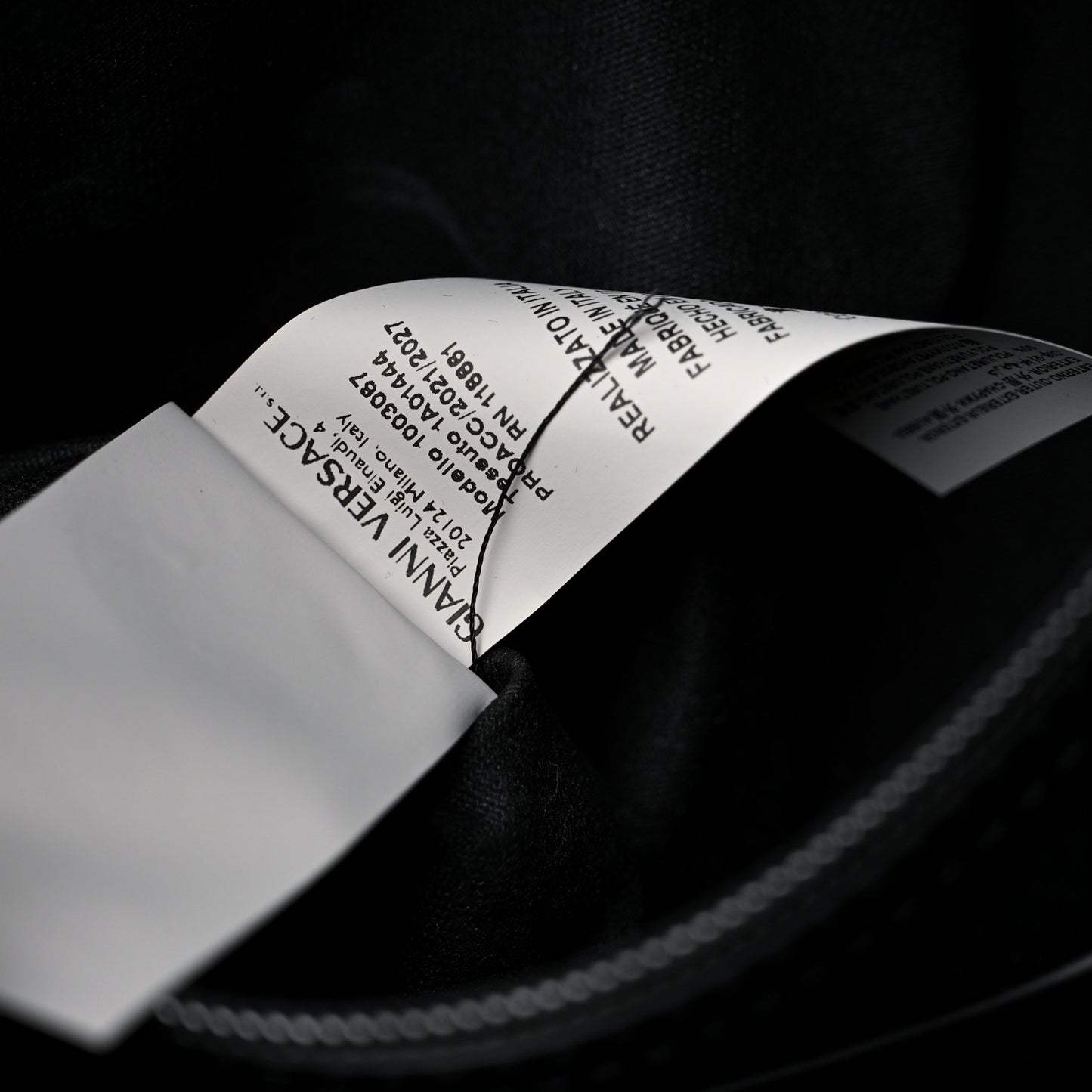 Coated Canvas Calfskin La Greca Signature Travel Bag Black Grey