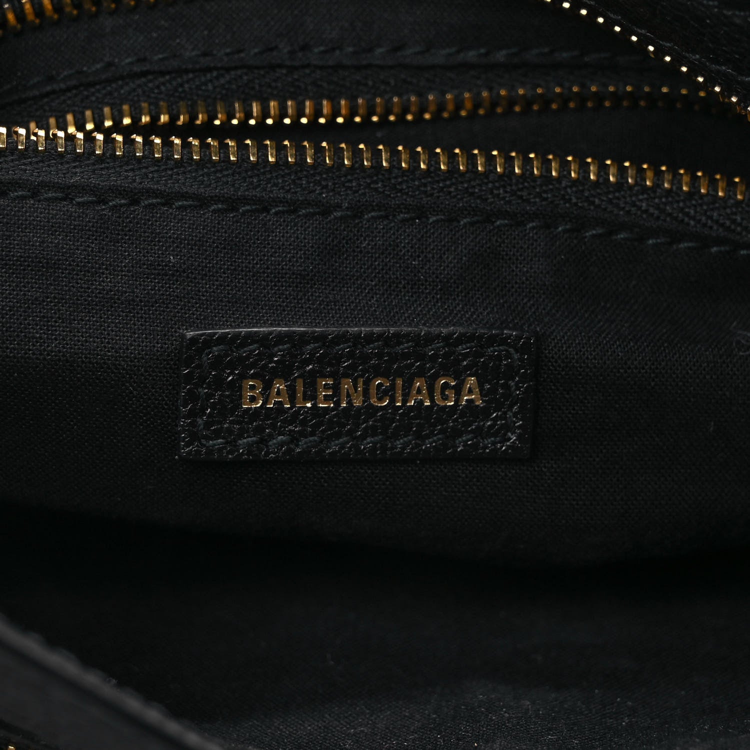 Balenciaga Chevre Gold Metallic Edge Hardware Mini City Black 6 of 9