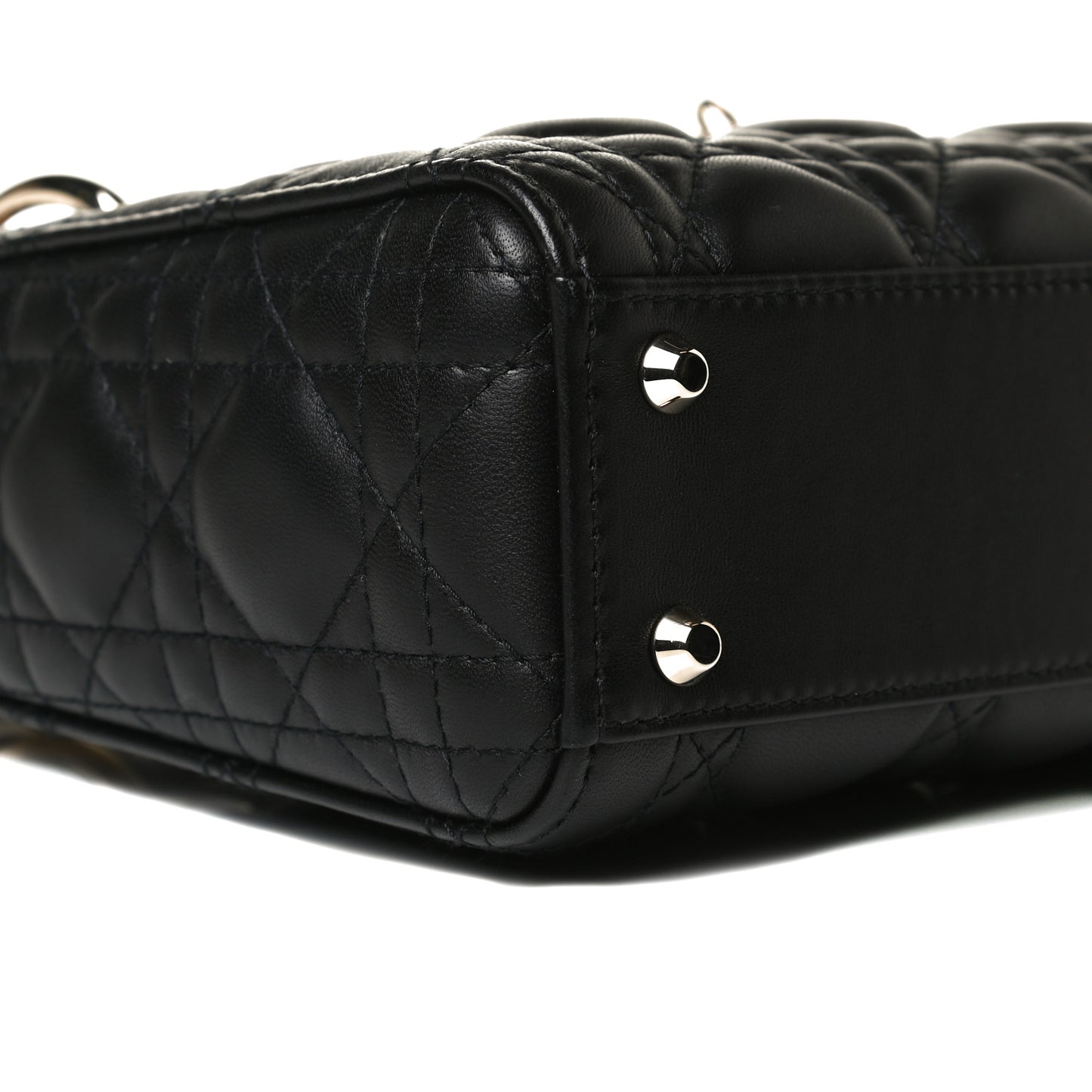 Lambskin Cannage Mini Lady Dior Black