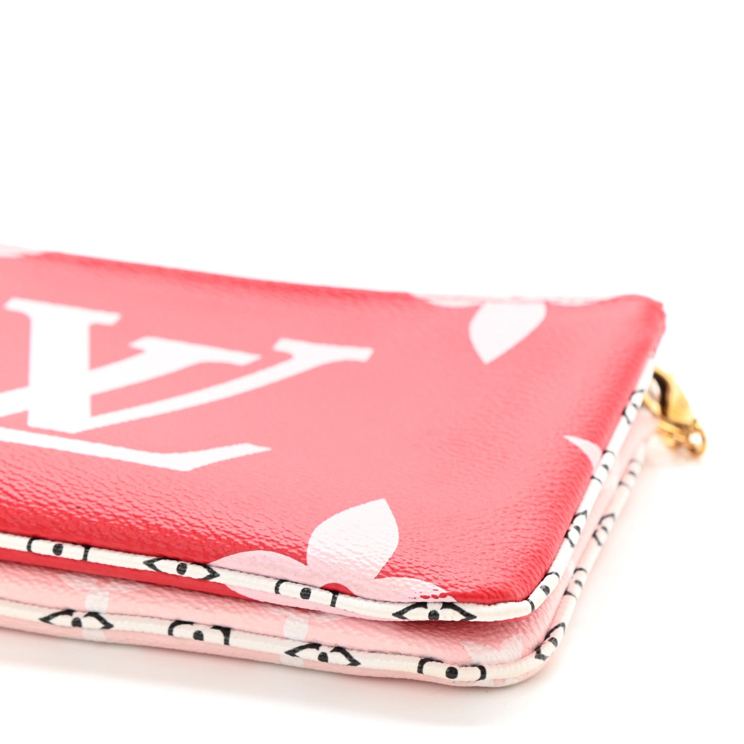 Louis Vuitton Monogram Giant Double Zip Pochette Rouge 9 of 9
