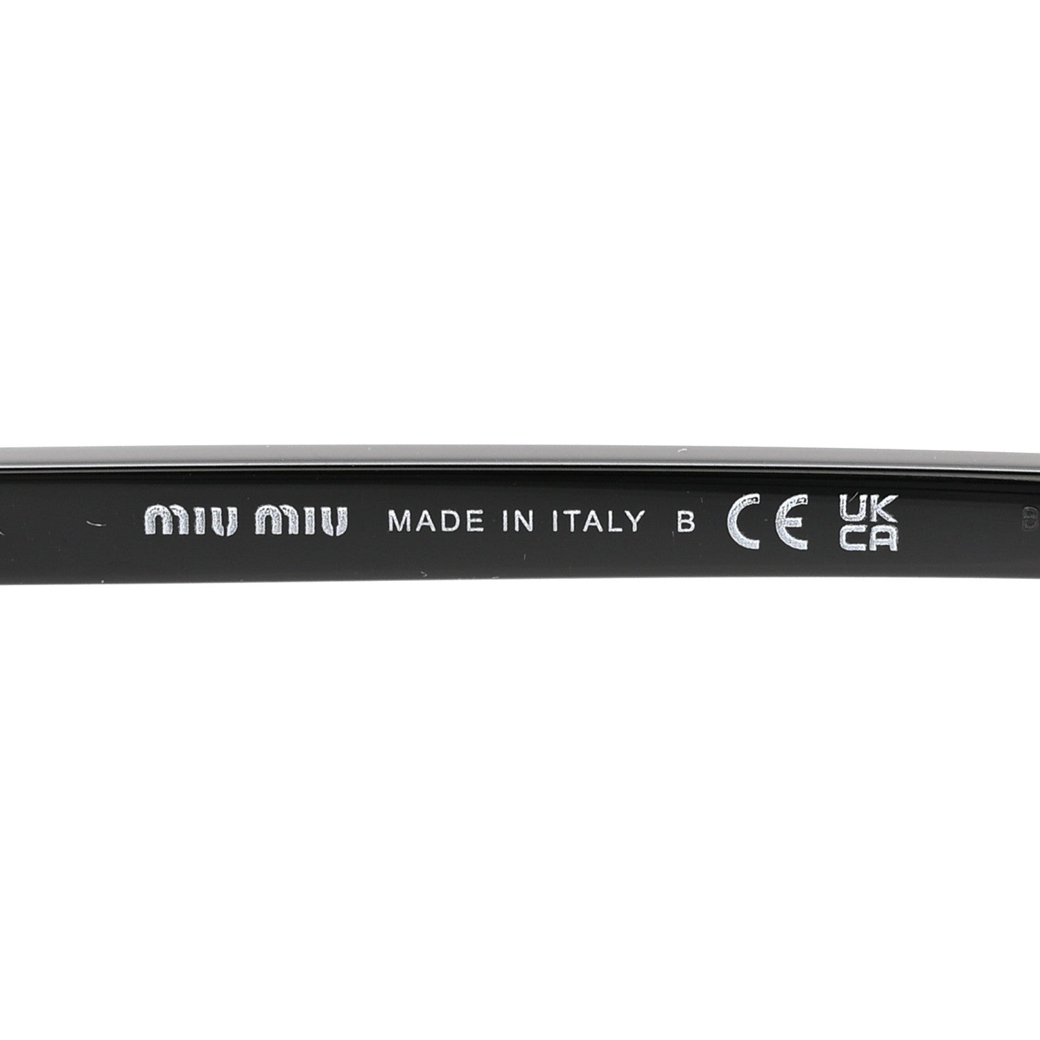 Miu Miu Acetate Oval Regard Sunglasses SMU04Z Black 5 of 10