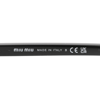 Miu Miu Acetate Oval Regard Sunglasses SMU04Z Black 5 of 10