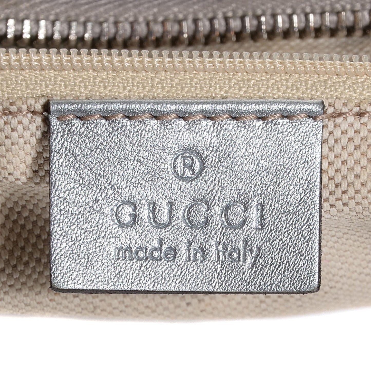 Metallic Guccissima Medium Sukey Hobo Silver