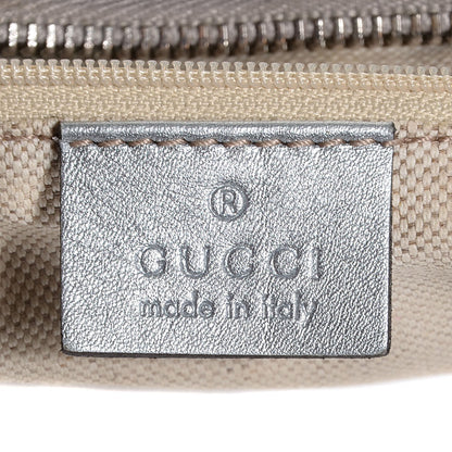 Gucci Metallic Guccissima Medium Sukey Hobo Silver 6 of 9