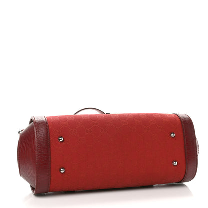 Gucci Monogram Bamboo Bullet Bag Red 4 of 11