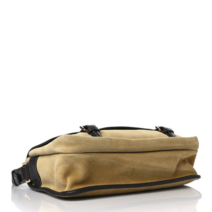 Loewe Suede Messenger Bag Gold 4 of 8