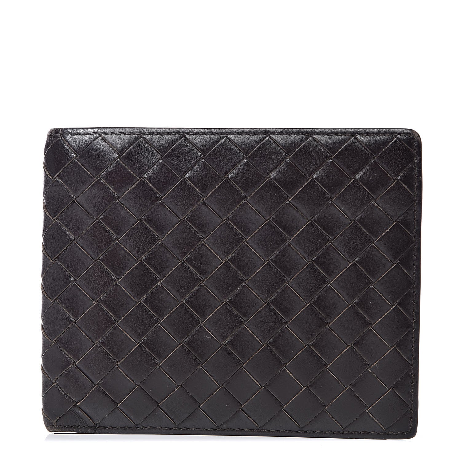 Bottega Veneta Nappa Intrecciato Bi-Fold Wallet Ebano 1 of 10