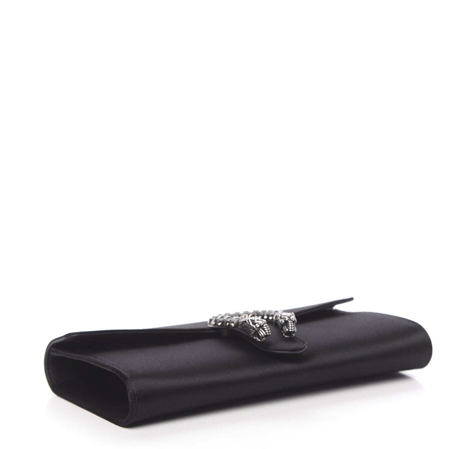Satin Dionysus Clutch Black