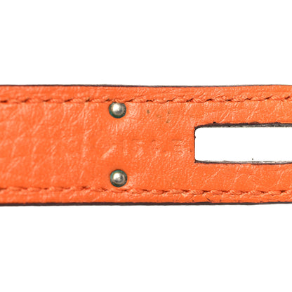 Hermes Taurillon Clemence Jypsiere 28 Orange 8 of 10