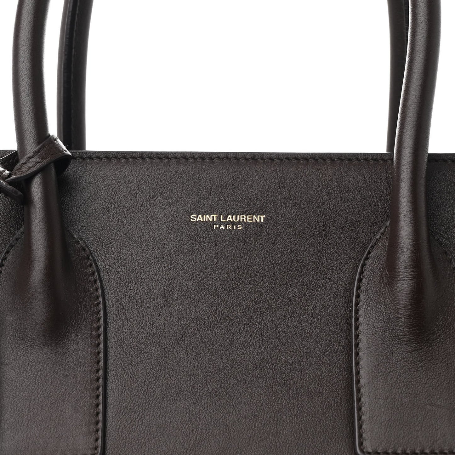 Calfskin Large Sac De Jour Carryall Dark Brown