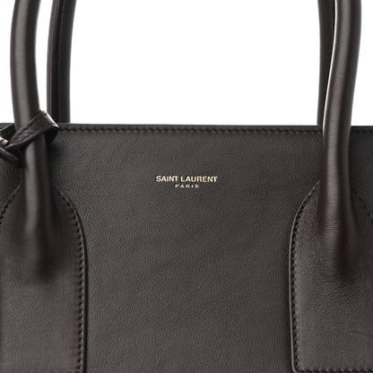 Saint Laurent Calfskin Large Sac De Jour Carryall Dark Brown 8 of 10
