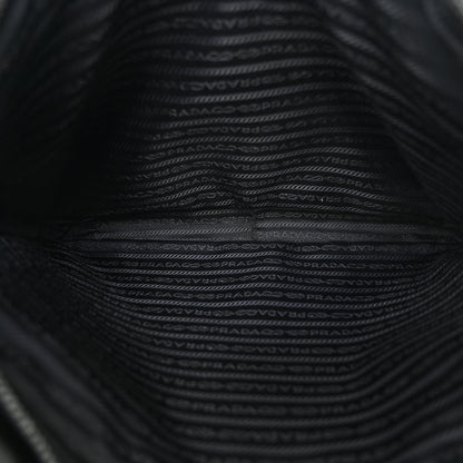 Prada Tessuto Nylon Saffiano Front Pocket Zip Messenger Black 5 of 19