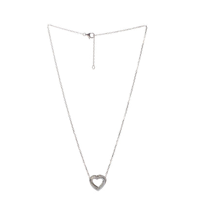Cartier 18K Pink Yellow White Gold Diamond Trinity Heart Paved Pendant Necklace 3 of 4