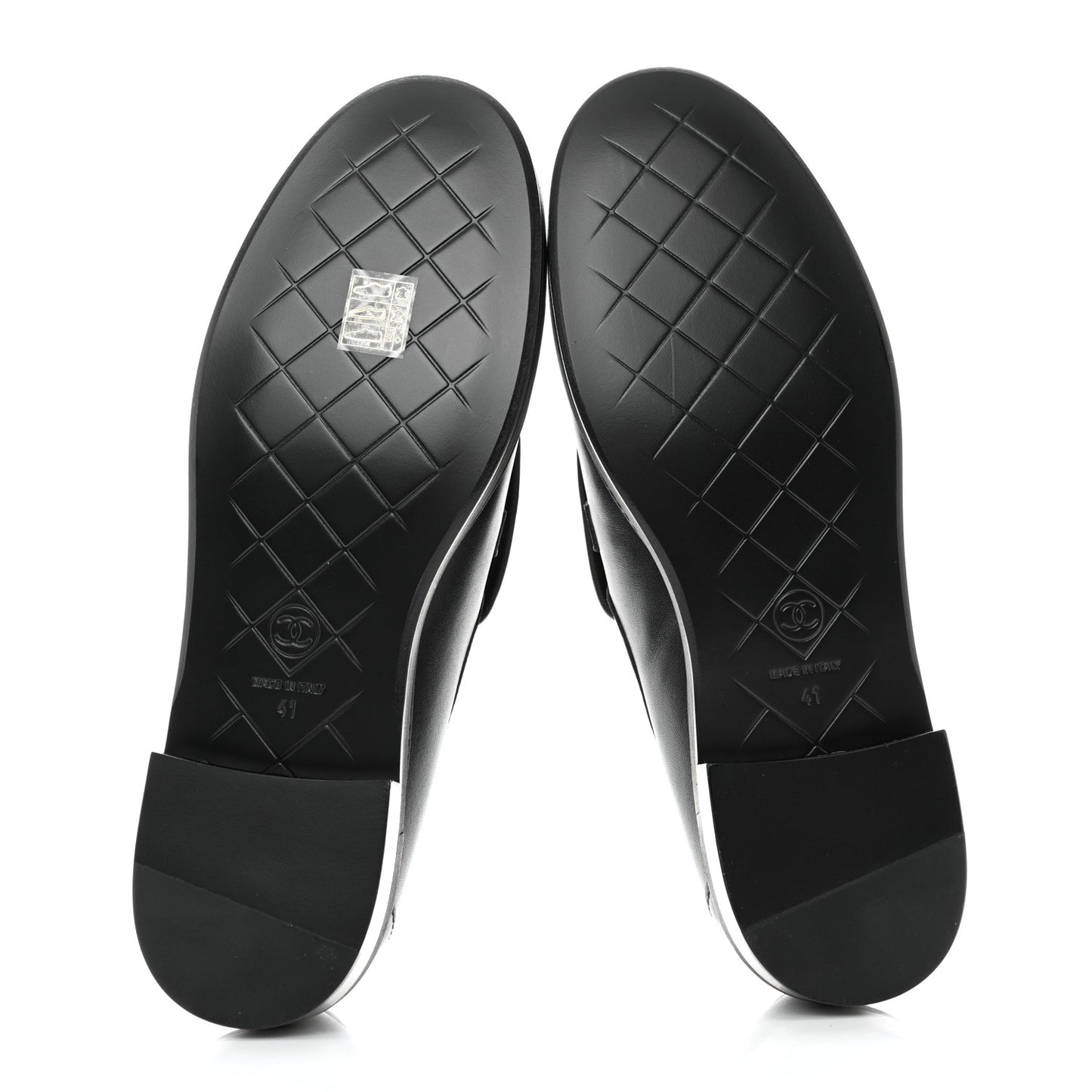 Lambskin Quilted CC Turnlock Loafers 41 Black