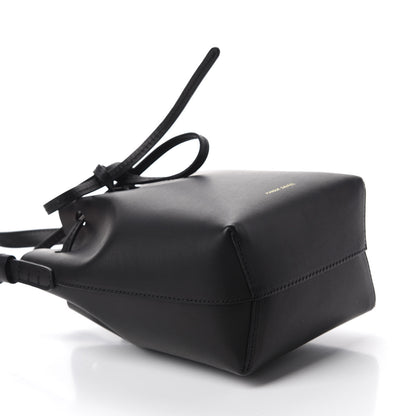Mansur Gavriel Vegetable Tanned Calfskin Mini Mini Bucket Bag Black Ballerina 4 of 11