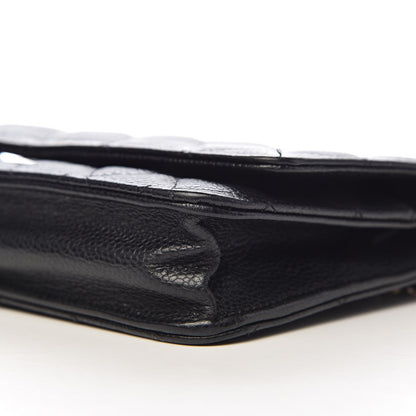 Chanel Caviar Quilted Wallet On Chain WOC Black 10 of 12