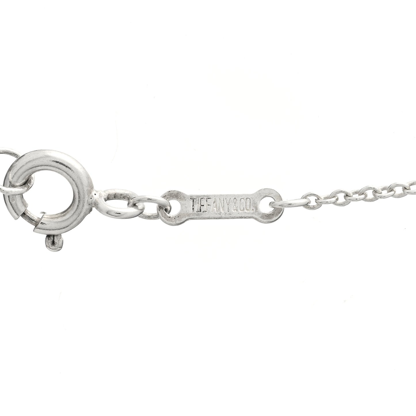 Sterling Silver Elsa Peretti Letter A Pendant Necklace